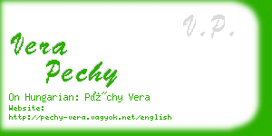 vera pechy business card